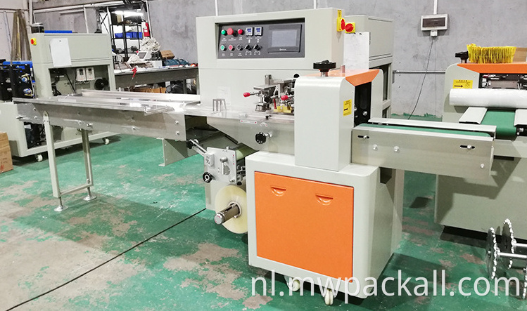 Horizontale automatische stroomkussenverpakking verpakkingsmachine horizontale verpakkingsmachine te koop